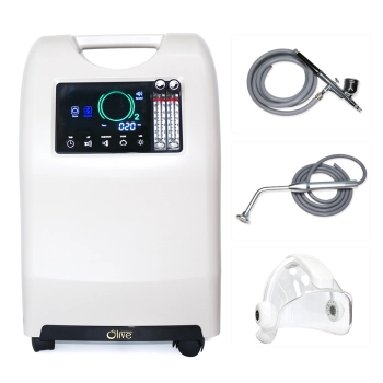 Zestaw infuzja tlenowa o przepływnie 10L + kopuła LED